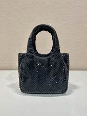 Prada Embellished Satin Mini Handbag Size 18 x 16 x 10 cm - 2