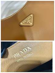 Prada Arqué Large Leather Shoulder Bag Caramel Size 35 x 22.5 x 8 cm - 5