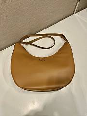 Prada Arqué Large Leather Shoulder Bag Caramel Size 35 x 22.5 x 8 cm - 4