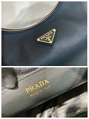 Prada Arqué Large Leather Shoulder Bag Black Size 35 x 22.5 x 8 cm - 5