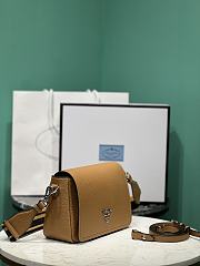 Prada Caramel Leather Shoulder Bag Size 23 x 18 x 9 cm - 2
