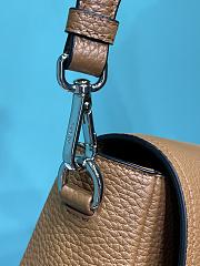 Prada Caramel Leather Shoulder Bag Size 23 x 18 x 9 cm - 6