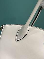 Prada Long Handle Zipper Dumpling Bag White Size 26 x 17 x 9 cm - 5