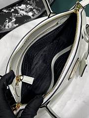 Prada Long Handle Zipper Dumpling Bag White Size 26 x 17 x 9 cm - 4