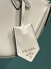 Prada Long Handle Zipper Dumpling Bag White Size 26 x 17 x 9 cm - 3