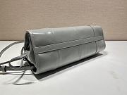Prada Medium Leather Handbag Grey Size 32 x 15.5 x 12 cm - 5