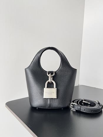 Balenciaga Locker Hobo Small Bag Black Size 23 x 24 x 9.9 cm