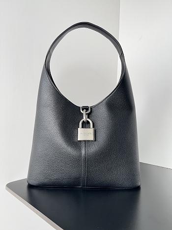 Balenciaga Locker Hobo Medium Bag Black Size 35 x 61.9 x 9.9 cm