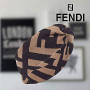 Fendi Logo Headband Brown - 1