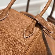 Hermes Lindy 26 in Clemence Leather Brown Size 26 x 18 x 14 cm - 4