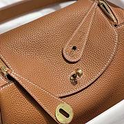 Hermes Lindy 26 in Clemence Leather Brown Size 26 x 18 x 14 cm - 2
