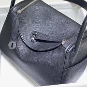 Hermes Lindy 26 in Clemence Leather Black Size 26 x 18 x 14 cm - 3