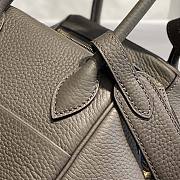 Hermes Lindy 26 in Clemence Leather Gray Gold Hardware Size 26 x 18 x 14 cm - 2