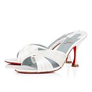 Christian Louboutin Nicol Is Back 85 mm Mules White - 1