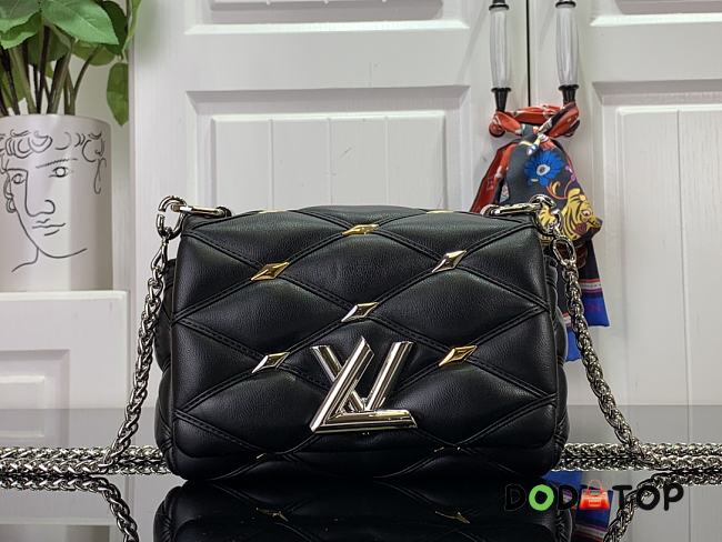 Louis Vuitton Pico GO-14 Malletage Bag Black Size 15 x 10 x 6.5 cm - 1