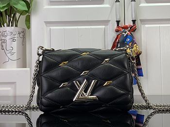 Louis Vuitton Pico GO-14 Malletage Bag Black Size 15 x 10 x 6.5 cm