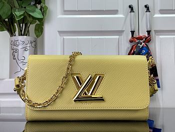 Louis Vuitton Twist West Epi Leather M24550 Yellow Size 23.5 x 12 x 7 cm