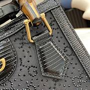  Gucci Diana Mini GG Crystal Tote Bag In Black Size 16 x 20 x 10 cm - 5