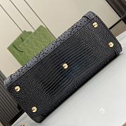  Gucci Diana Mini GG Crystal Tote Bag In Black Size 16 x 20 x 10 cm - 4