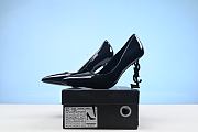 YSL Saint Laurent Opyum Patent Leather Heels Black - 1