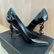 YSL Saint Laurent Opyum Patent Leather Heels Black - 6
