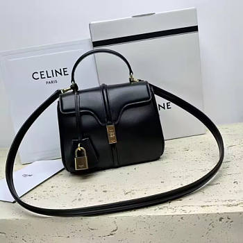 Celine Small 16 Bag Black Size 18 x 15 x 9 cm 