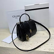 Celine Small 16 Bag Black Size 18 x 15 x 9 cm  - 2