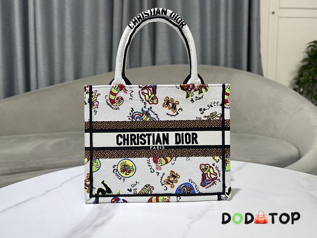 Dior Book Tote Bag Dragon Zodiac Size 26.5 x 21 x 14 cm - 1