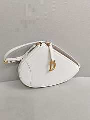 Dior Saddle Clutch White Bag Size 20 x 15 x 4 cm - 1