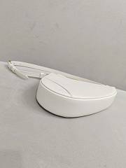 Dior Saddle Clutch White Bag Size 20 x 15 x 4 cm - 6