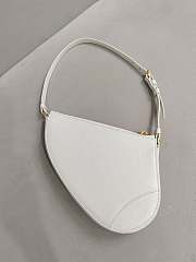 Dior Saddle Clutch White Bag Size 20 x 15 x 4 cm - 5