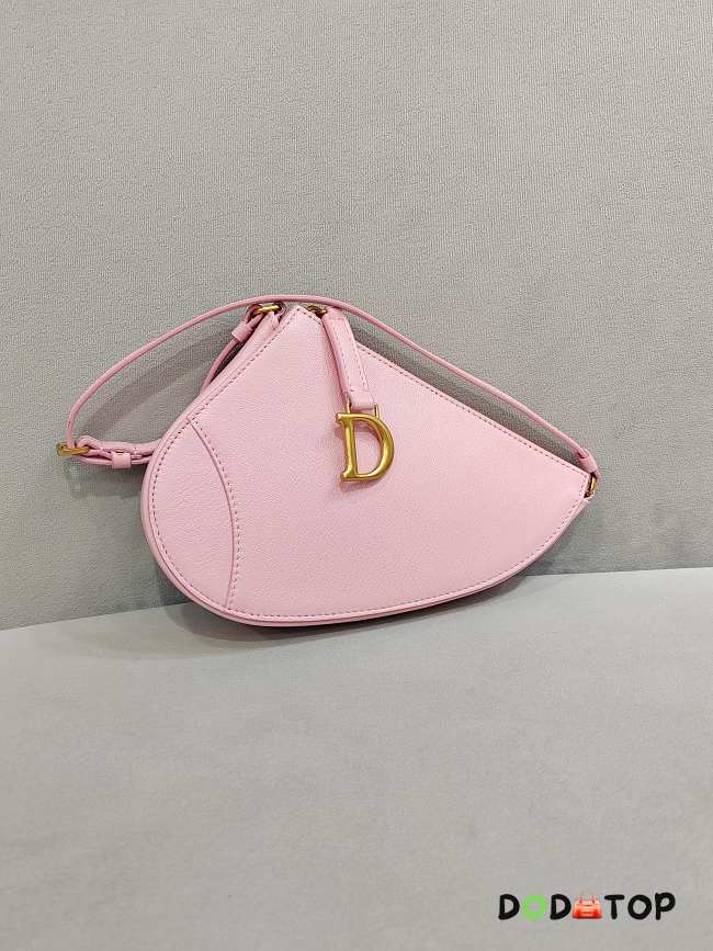 Dior Saddle Clutch Pink Bag Size 20 x 15 x 4 cm - 1