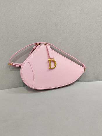 Dior Saddle Clutch Pink Bag Size 20 x 15 x 4 cm