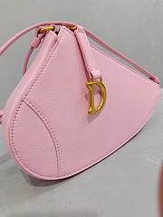 Dior Saddle Clutch Pink Bag Size 20 x 15 x 4 cm - 5