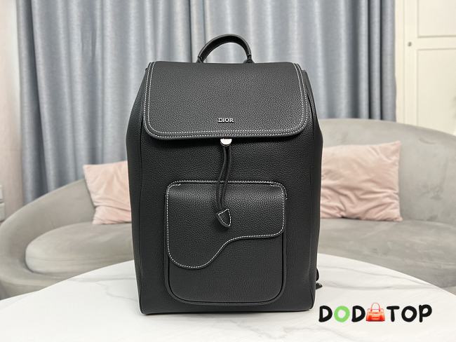  Dior Saddle Backpack Grained Black Size 41.5 x 28.5 x 15 cm - 1