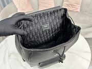  Dior Saddle Backpack Grained Black Size 41.5 x 28.5 x 15 cm - 6