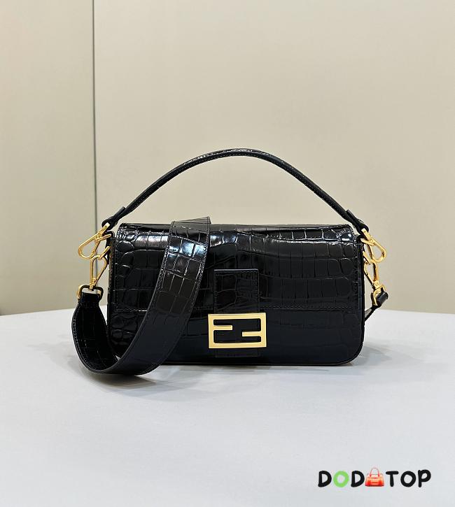 Fendi Baguette Bag In Crocodile Leather Size 27 x 6 x 16 cm - 1