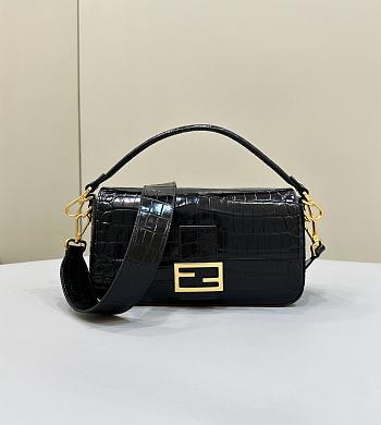 Fendi Baguette Bag In Crocodile Leather Size 27 x 6 x 16 cm
