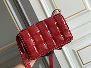 Bottega Veneta Padded Cassette Red Leather Bag Size 26 x 18 x 8 cm - 6