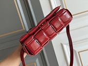 Bottega Veneta Padded Cassette Red Leather Bag Size 26 x 18 x 8 cm - 5
