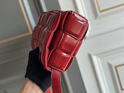 Bottega Veneta Padded Cassette Red Leather Bag Size 26 x 18 x 8 cm - 4