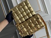 Bottega Veneta Padded Cassette Gold Leather Bag Size 26 x 18 x 8 cm - 2