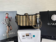 Chanel Raffia Rattan Small Gabrielle Hobo Bag Black Size 20 x 15 x 8 cm - 1