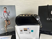 Chanel Raffia Rattan Small Gabrielle Hobo Bag Black Size 20 x 15 x 8 cm - 6