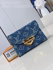 Louis Vuitton Victorine Wallet Denim Size 12 x 9.5 x 1.5 cm - 1