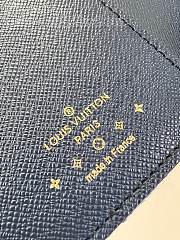 Louis Vuitton Victorine Wallet Denim Size 12 x 9.5 x 1.5 cm - 3