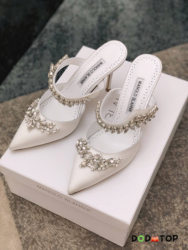 Manolo Blahnnik Sandals White  - 1