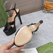 Gucci Platform Sandal Heel 13.5cm Black - 6