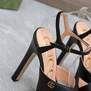 Gucci Platform Sandal Heel 13.5cm Black - 5