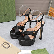 Gucci Platform Sandal Heel 13.5cm Black - 2